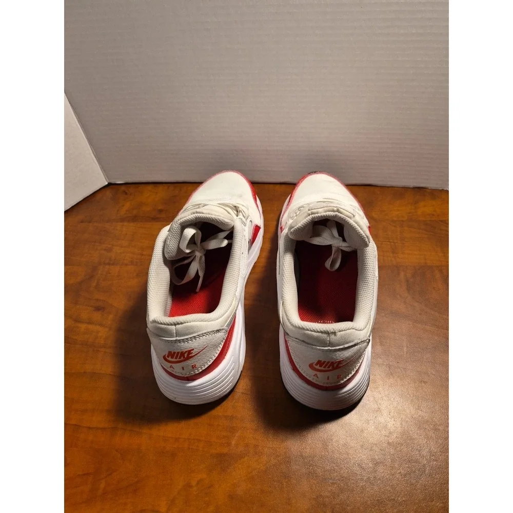 Nike Air Max SC White Red CW4555-107 Men's Size 8 Sports Running Sneakers Shoes